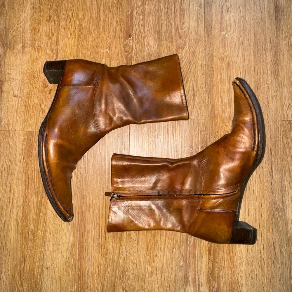 Roberto Del Carlo Brown Leather Ankle Boots